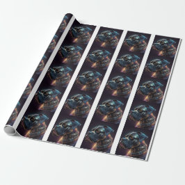 Papel De Presente Cachorro Boxer Steampunk