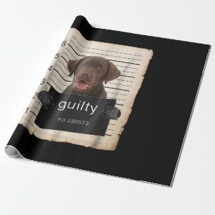 Papel De Presente Cachorro   Chocolate Culpado Labrador Mau Cão