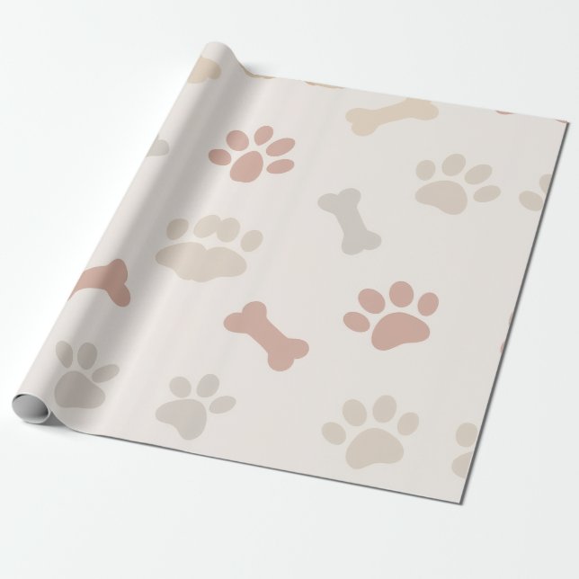 PAPEL DE PRESENTE CACHORRO DA MÃO (Desenrolado)
