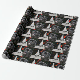 Papel De Presente Cachorro de Natal