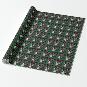 Papel De Presente Cachorro de Natal