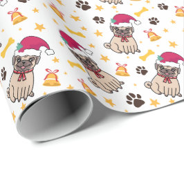 Papel De Presente Cachorro E Natal No Natal