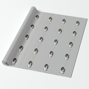 Papel De Presente Cachorro Esfregão