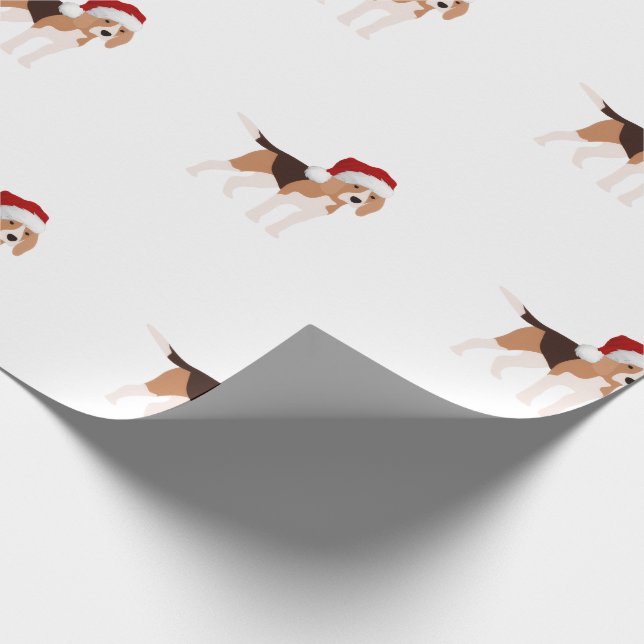 Papel De Presente Cachorro fofo de Natal  (Ponta)