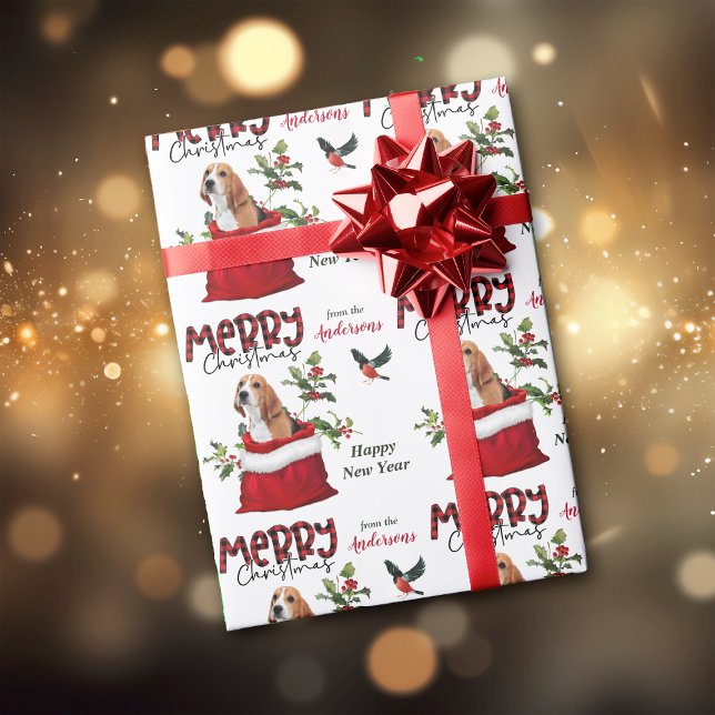 Papel De Presente Cachorro Gelado em Saco de Presente de Natal (Criador carregado)