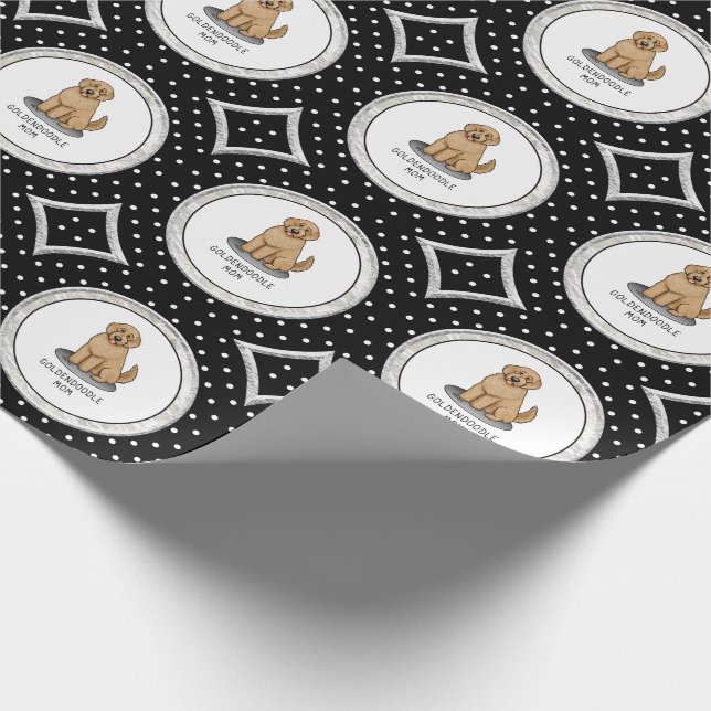 Papel De Presente Cachorro Mãe Doodle Mãe (ouro vermelha) Cachorro M (Ponta)