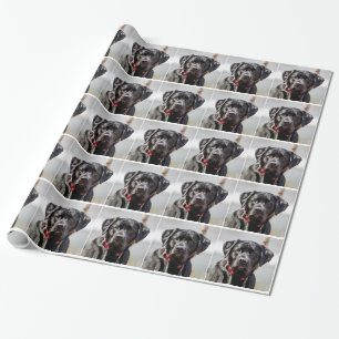 Papel De Presente Cachorro Negro Pet Black Labrir Retriever