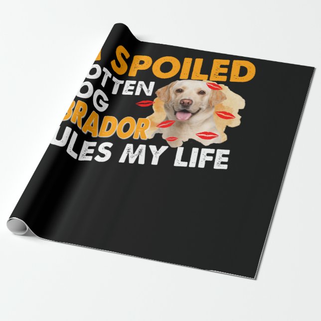 Papel De Presente Cachorro | O Rupido Labrador Domina Minha Vida (Desenrolado)