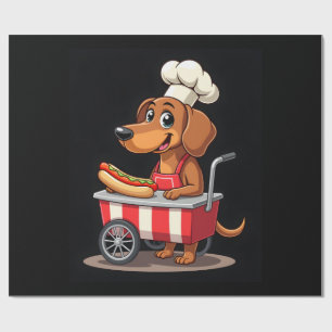 Papel De Presente Cachorro Salsicha Sanduíche Cachorro-quente Dachsh