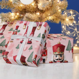 Papel De Presente Cachorro Vermelho Verde Cor-de-Rosa