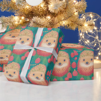 Papel De Presente Cachorros e gomos de Natal