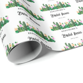 Papel De Presente Cacti flowers  Bridal Fiesta 