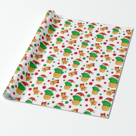 Papel De Presente Cacto de Natal Tropical