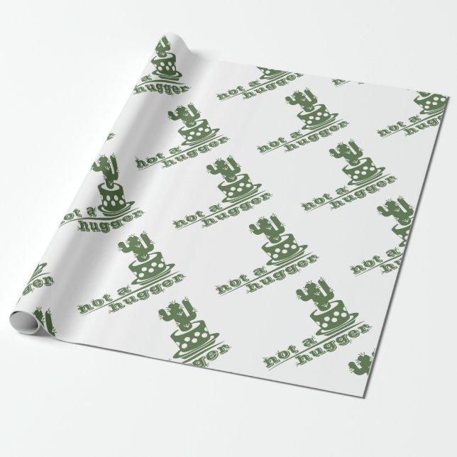 Papel De Presente Cactos não é um cacto engraçado (Desenrolado)