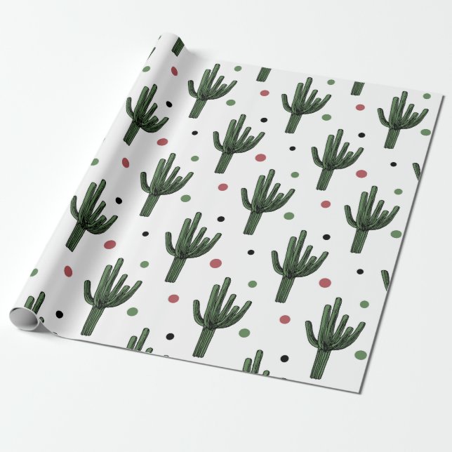 Papel De Presente Cactus (Desenrolado)