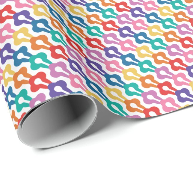 Papel De Presente Cadeia de cores (Ponta do rolo)