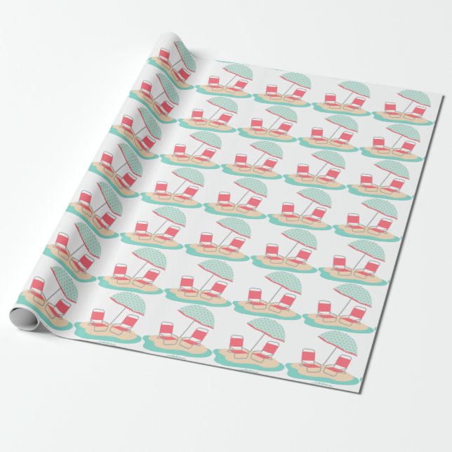 Papel De Presente Cadeiras de praia (Desenrolado)
