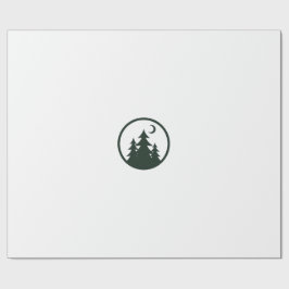Papel De Presente Caderno de Aventura da Natureza com Emblema da Flo