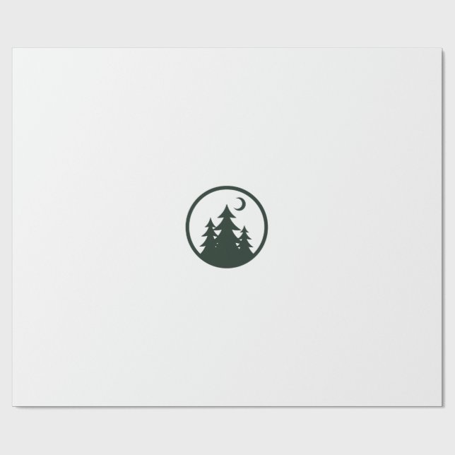 Papel De Presente Caderno de Aventura da Natureza com Emblema da Flo (Aberto)