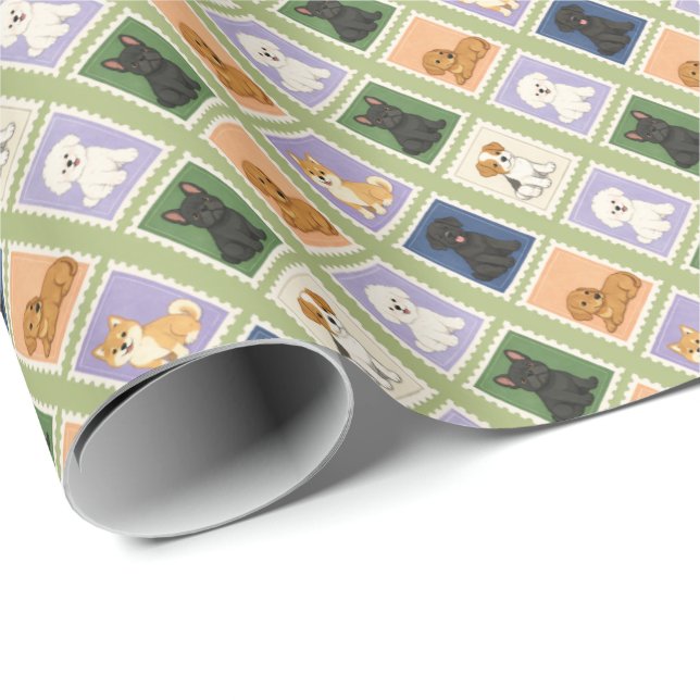 Papel De Presente Cães (Ponta do rolo)