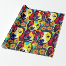 Cães adoráveis e coloridos cães de estimação