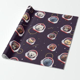 Papel De Presente Cães astronautas