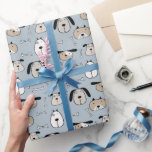 Papel De Presente Cães de Amor de Cachorrinho<br><div class="desc">O papel de embrulho Cães de Amor de Cachorrinho apresenta adoráveis cães doodle brancos e marrom claro de várias raças contra um fundo cinza claro. Este design divertido traz um toque de alegria a qualquer presente,  perfeito para amantes de cães!</div>