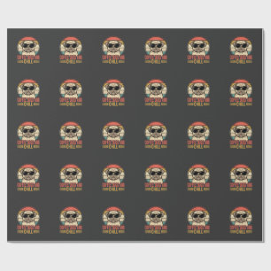 Papel De Presente Cães de Café e Pug Retro Chill