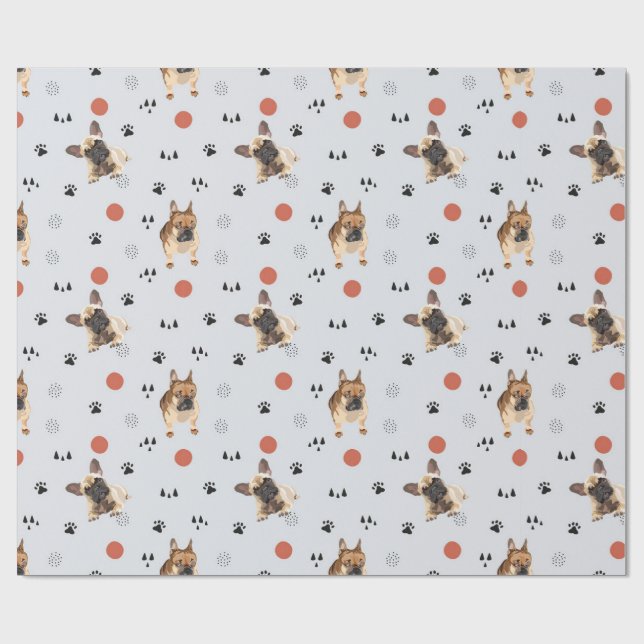 Papel De Presente Cães de Natal (Aberto)