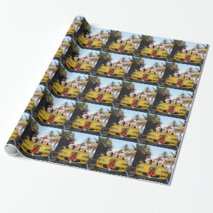 Papel De Presente Cães/laboratórios em chapéus convertíveis de
