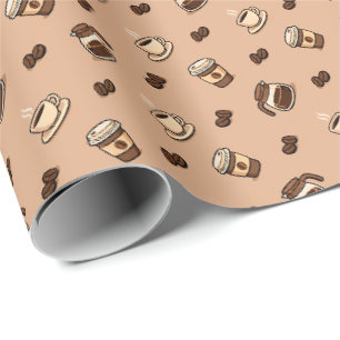 Papel De Presente Café