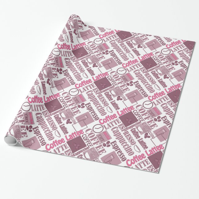 Papel De Presente Café (Desenrolado)