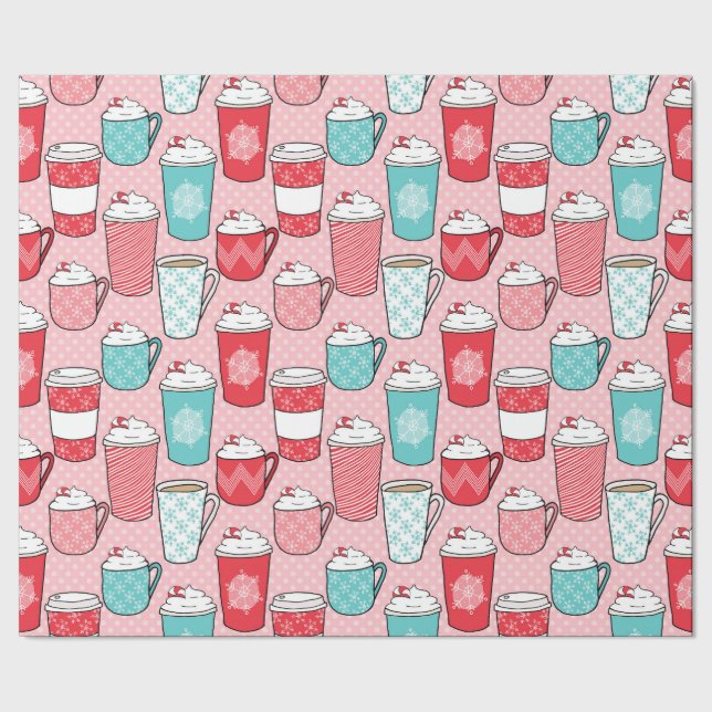 Papel De Presente Café Atrasado no inverno Papel de enrolamento (Barra)