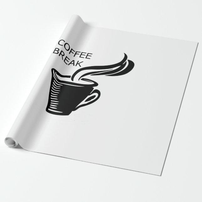 Papel De Presente Café Break (Desenrolado)