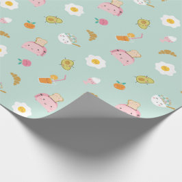 Papel De Presente Café da Manhã Bonito na horta