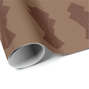 Papel De Presente Café e cauda castanha