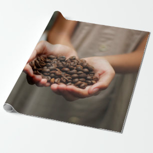 Papel De Presente Café feijões de café com aroma torrado