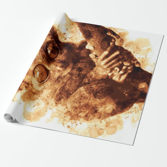 Papel De Presente Café Macaco Grande Olhos Art_633c3e6ae98b6de43e0a6 (Desenrolado)