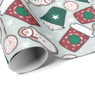 Papel De Presente Café Natal