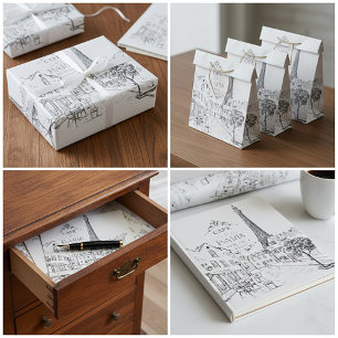Papel De Presente Café Paris