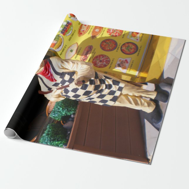 Papel De Presente Cafe Pasa Kebap em Kemer. Turquia (Desenrolado)
