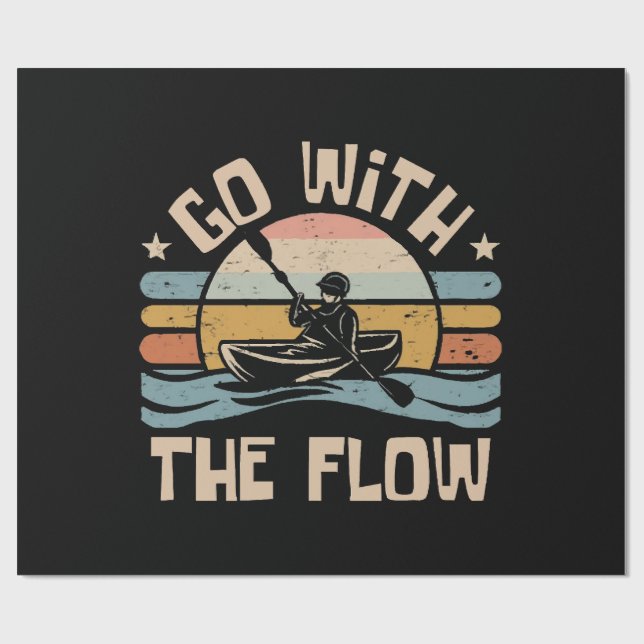 Papel De Presente caiaque engraçado (Aberto)