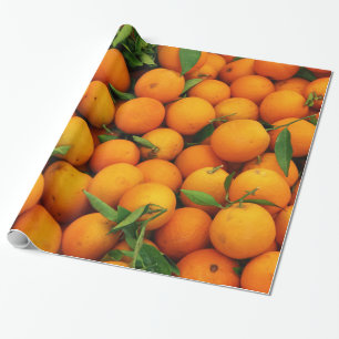 Papel De Presente Caixa de laranjas suculentas