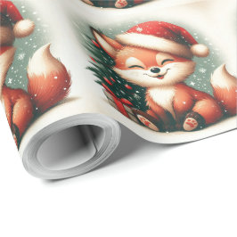 Papel De Presente Caixa de presente de Papais noeis de Natal