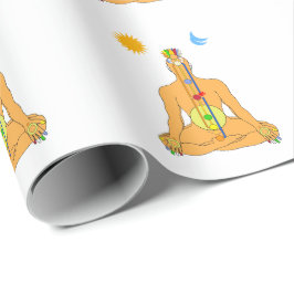 Papel De Presente Cakras Sentados