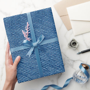 Papel De Presente Calças Jeans Azuis de Ganga