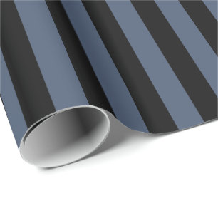 Papel De Presente Calças Jeans Azul e Listra Preta