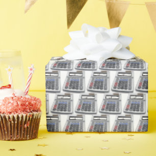 Papel De Presente Calculadoras de Feliz Aniversário