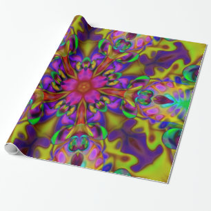 Papel De Presente Caleidoscópio Apofílise Arte Fractal - II