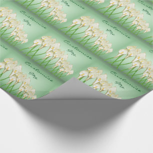 Papel De Presente Calla Lily (Branco)